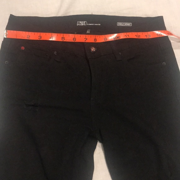 A’2ND Black Destructed Stretch Ankle Skinny 7 - Picture 16 of 16